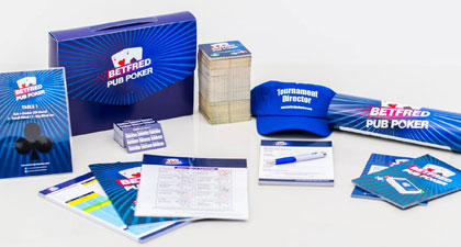 My team and I created the Betfred Pub Poker brand from scratch. The brand had to stand out as Betfred while still having its own identity. We wrote guidelines and ensured consistency across all products